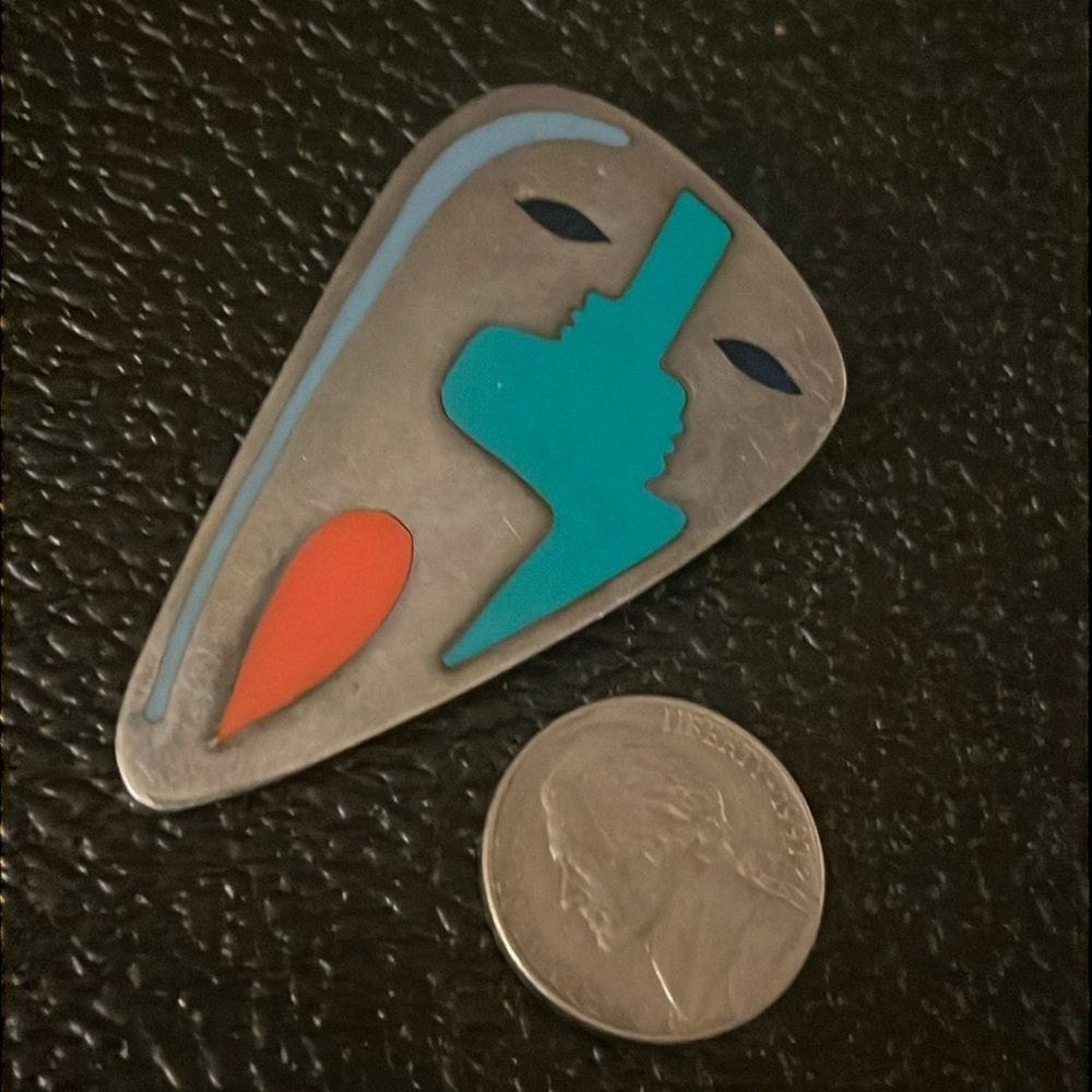 Abstract silver pin - Picture 2 of 4